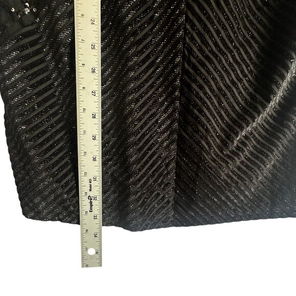 BCBGMAXAZRIA Black Long Sleeve Ciana Sparkle Evening Mini Dress Size 8 NWT - Picture 12 of 15